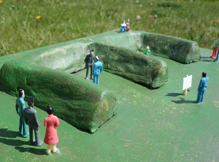 A model of the proposed butterfly banks
