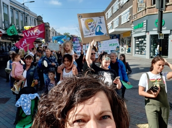 Climate strike in Northampton, 20 September