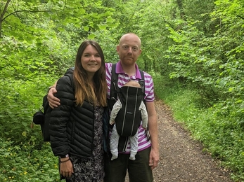 Arthur and family on a walk in the New Forest