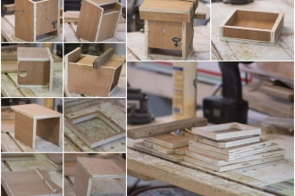 A visual step-by-step of a dormouse house build