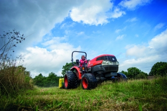 Mowing a meadow