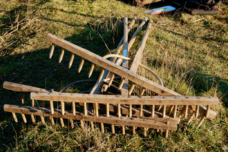 Work party rakes by Caroline Fitton