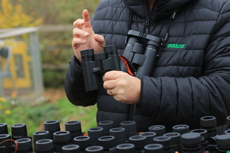 Opticron rep showing binocluars