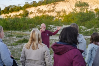 Corporate Chalk, Cheese and Glow Worm event led by Iain