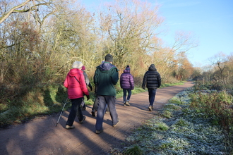 People walking in Nene Wetlands 