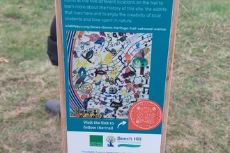 Blows Downs heritage trail marker