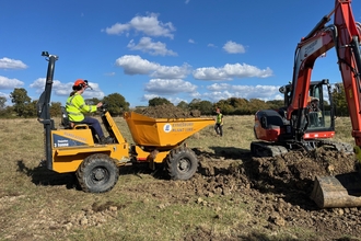 Upwood Meadows pond work