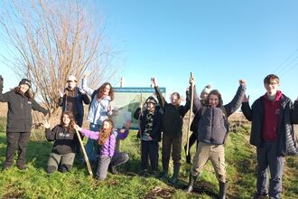 Youth Rangers at New Decoy Farm on the Great Fen