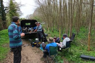 Volunteer lunch at Flitwick Moor