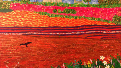 Red Kite Flies painting