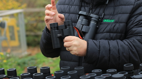 Opticron rep showing binocluars