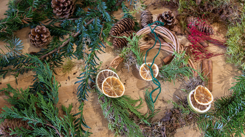 Wreath making by Holly Wilkinson