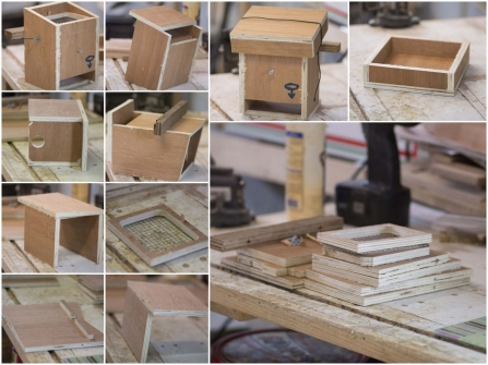 A visual step-by-step of a dormouse house build
