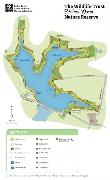 Pitsford Water Map