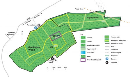 Gamlingay & Sugley Wood Footpath Closure December 2019