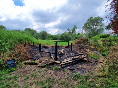 Titchmarsh Hide Burnt Down