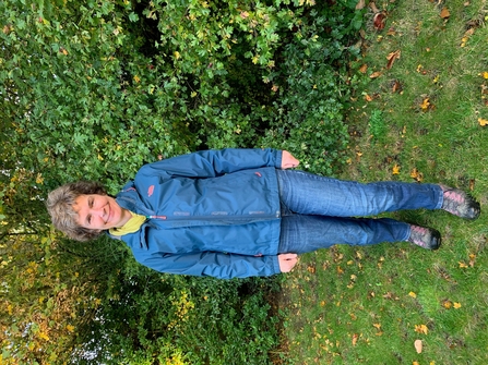 Sue Barnard setting off on a Big Wild Walk!