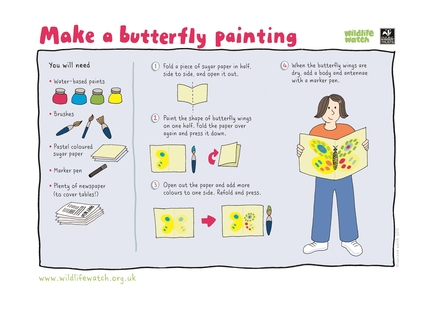 Make a butterfly painting