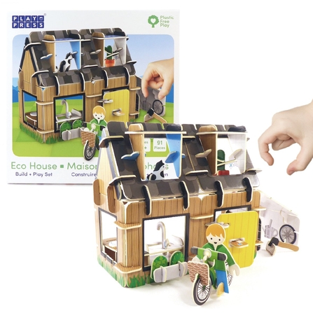 Eco house plastic-free playset