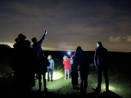 A Wildlife Watch group stargazing 