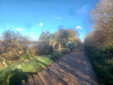 Volunteers on greenway