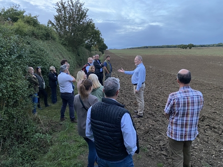 Brian Eversham hosting a corporate event, a guided walk at Strawberry Hill