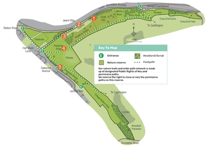 Blows down heritage trail map