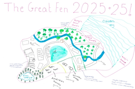 A hand drawn reserve map design