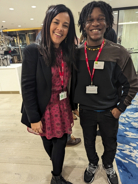 YPF member Aaron and Liz Bonnin smiling at the camera