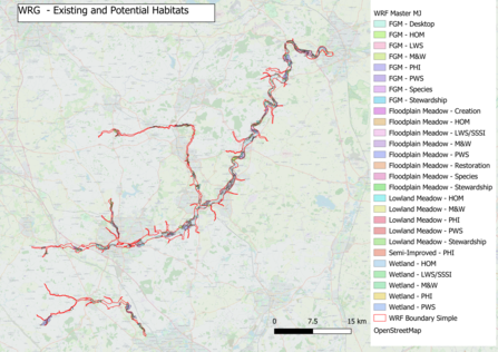 Northants floodplain meadows map