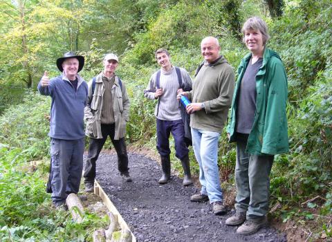 Volunteers on a nature reserve