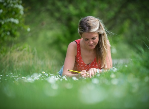 Woman in a field