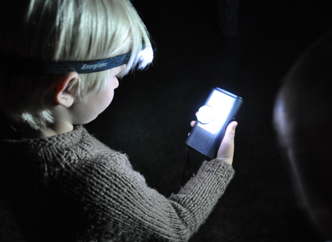 Child with bat detector by Emma Bradshaw from WildNet