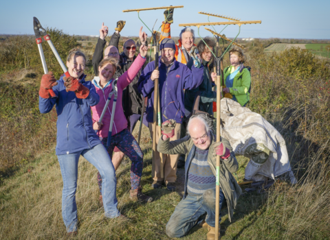 Fleam Dyke volunteers Nik Shelton